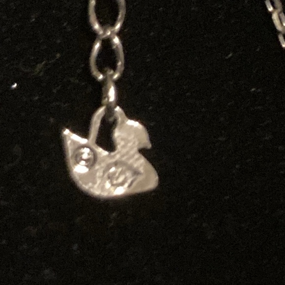 Swarovski necklace sophisticated small crystal stone drop from heart - Picture 4 of 8